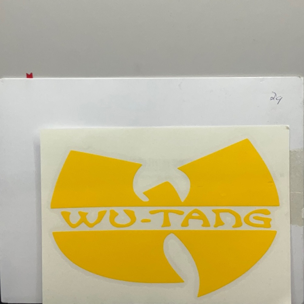 (2) Huge WU Tang Clan “W” 6” wide Logo/ Decal
